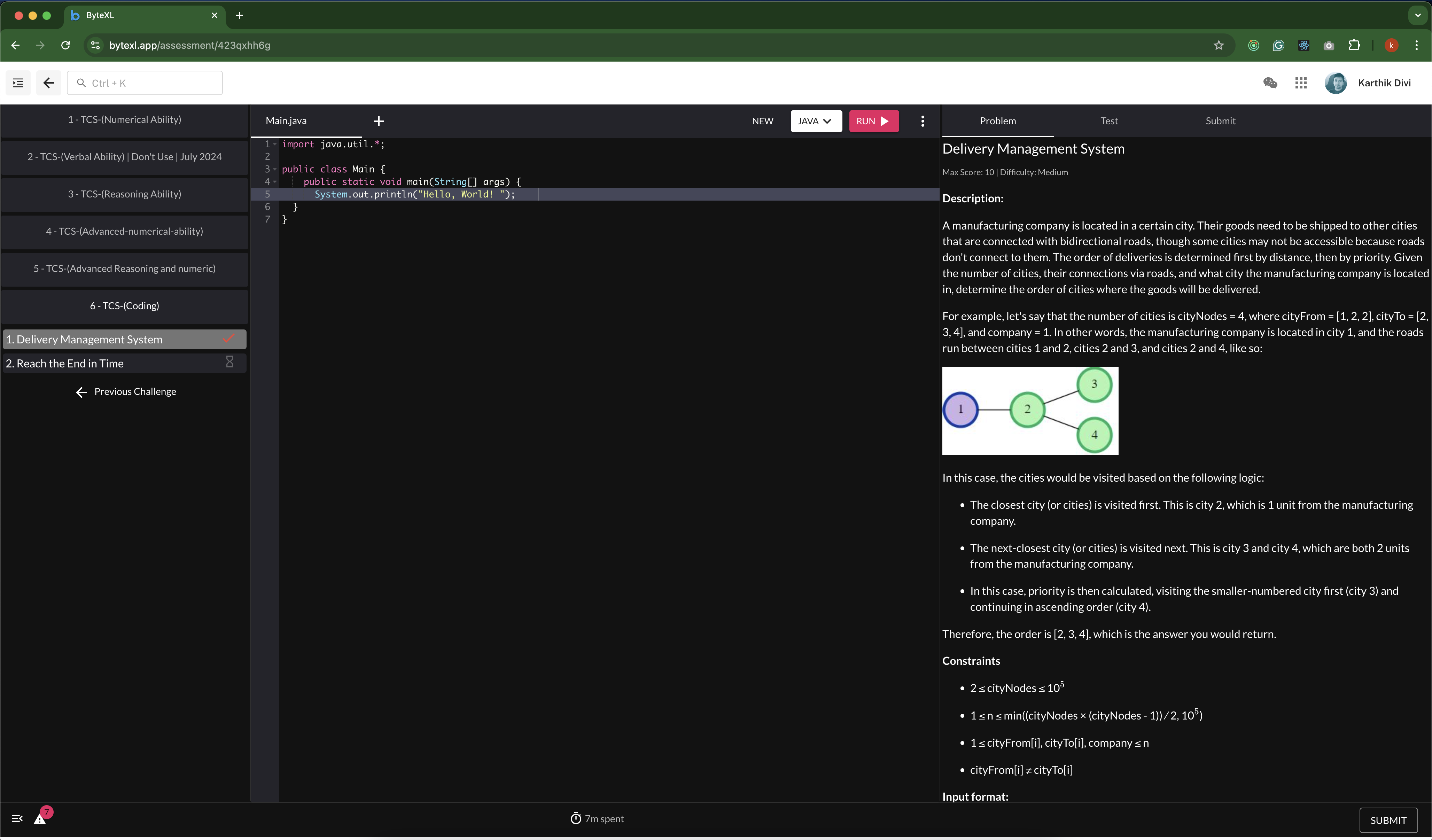 Assessments Interface